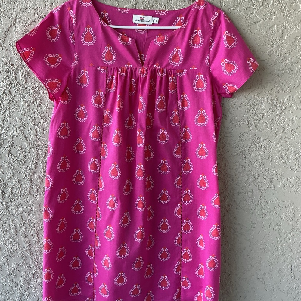 Vineyard Vines Pink Paisley Dress
